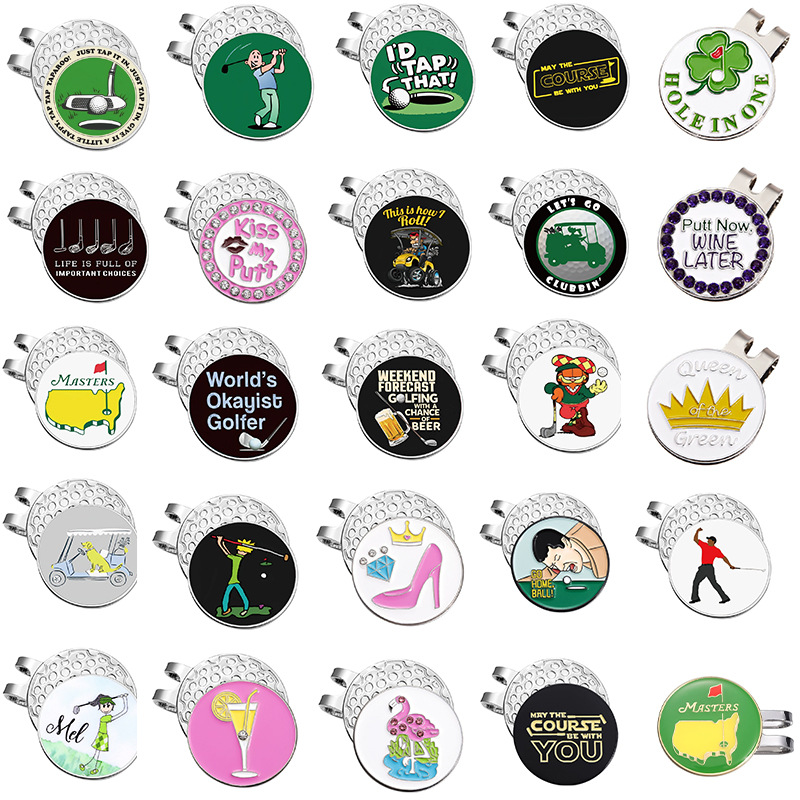 Wholesale Custom Golf Ball Markers with Magnetic Hat Clips