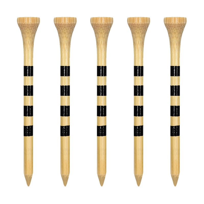Discount Bamboo Golf Tees with Stripes