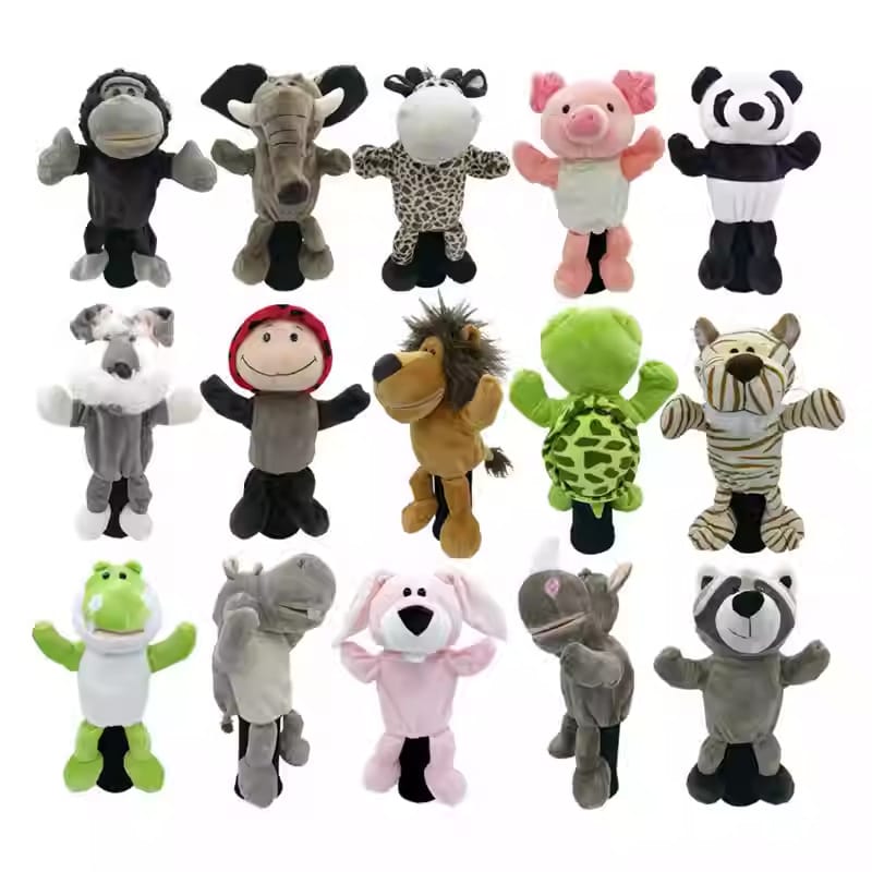 Plush Animal Golf Club Headcovers Manufacturer Custom Logo Mascot Covers